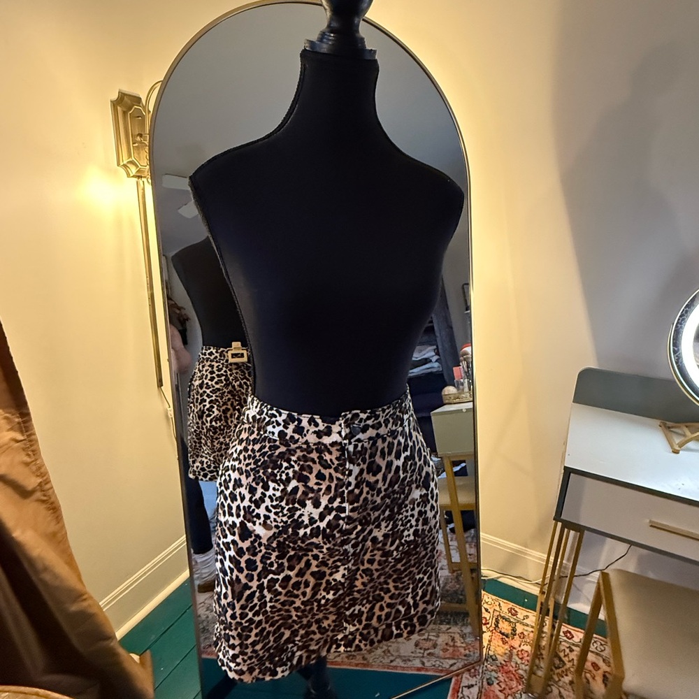 Joe Fresh Animal Print Mini Skirt